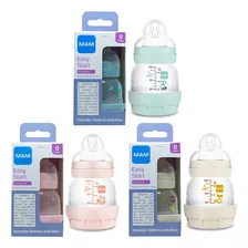 Mamadeira Mam Easy Start 130ml 0m+ Meses Autoesterilizável Cor Azul Foto  mini 1