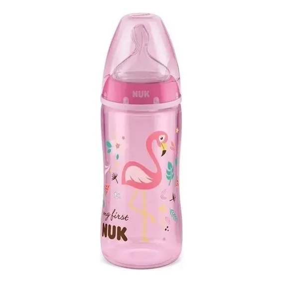 Mamadeira My 1st First Choice 300ml 6m+ Rosa - NUK Foto 1