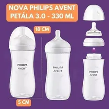 Mamadeira Philips Avent Pétala 330ml Bico Antivazamento N5 Foto mini 4