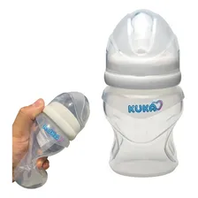 Mamadeira Soft De Silicone Bico Ortod么ntico Kuka 150ml Cor Branco Mamadeira 150ml Foto mini 1