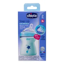 Mamadeira Step Up 250ml Fluxo Médio (2m+) Azul Chicco Foto mini 2