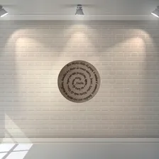 Mandala Ave Maria 30cm Gravada Mdf 3mm Foto mini 2