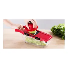 Mandoline Slicer Nicer Fatiador Cortador De Legumes 6 Em 1 Foto mini 2
