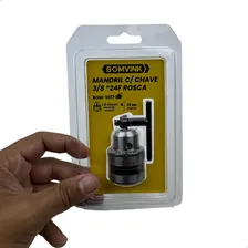Mandril Com Chave 3/8 24f Rosca 1.5-10mm Universal Furadeira Foto mini  2