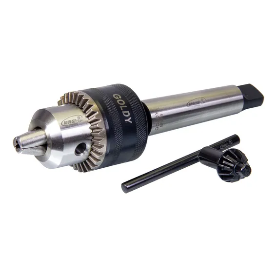 Mandril Leve C/ Chave 5/8 De 3 A 16mm + Haste Cone Morse 3 Foto 1