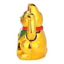 Maneki Neko Gato Da Sorte Dourado Japones China Decoraçao Foto mini 2