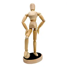 Manequim Articulado Magnético 20cm Sfm075 Cor Marrom-claro Foto  mini 1