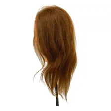 Manequim Cabeça De Boneca Cabelo 90% Humano Treino + Suporte Foto mini 2