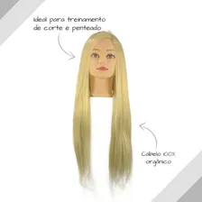 Manequim Cabeça De Boneca Sintética Loira Foto mini 4