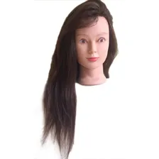 Manequim Cabeça Mista De Boneca 80% Natural Profissional Foto mini 4