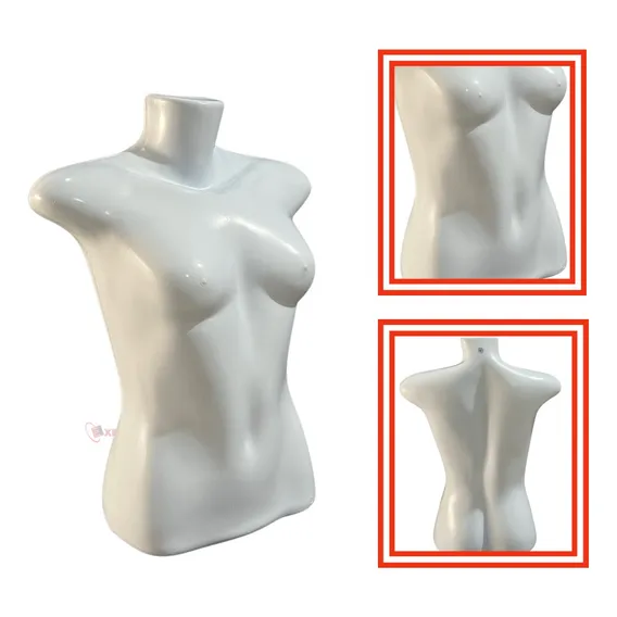Manequim Feminino Adultos Busto Exposival Branco Foto 1