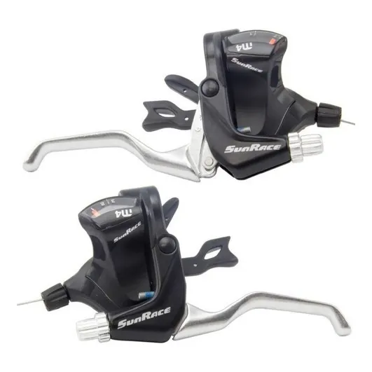 Manete Trocador Marcha Trigger M400 Sunrace 3x8v 24v Pa Bike Foto 1