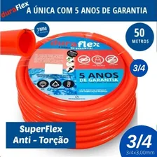 Mangueira Bomba De Sítio Reforçada Flexível ¾ X 3,00mm 50mts Foto  mini 1