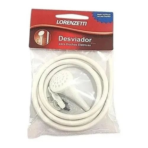 Mangueira Chuveirinho Desviador Completo 2,20mt Lorenzetti Cor Branco Foto 1
