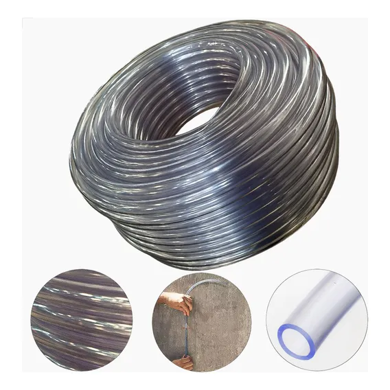 Mangueira Cristal Transparente Pvc 3/8 X 2mm - 50 Metros Foto 1
