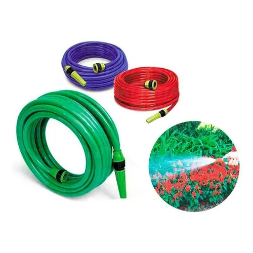 Mangueira Engate Esguicho Quintal 30m Pvc Flexível Duocolor Foto 1