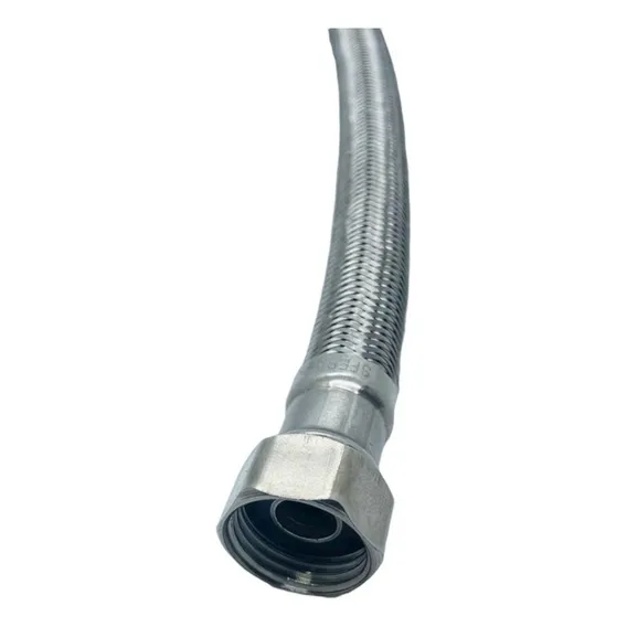 Mangueira Engate Flexível Aço Inox 1 Metro 1/2 Entrada Foto 1