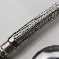 Mangueira Engate Flexivel Metal Cromado Brasfort Malha 40cm Foto mini  2
