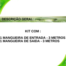 Mangueira Entrada + Saída 3 Metros Lavadora Roupas compatível com Brastemp Foto mini 4