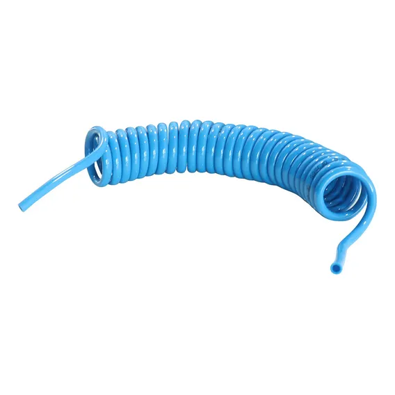 Mangueira Espiral Pu Azul 8mm X 3,5 Metros P/ Ar Comprimido Foto 1