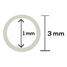 Mangueira Fina De Silicone 1x3mm - Preto Foto mini  2