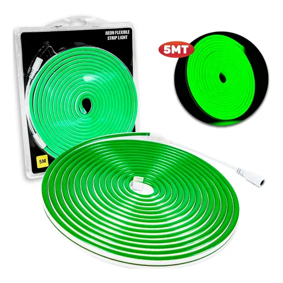 Mangueira Fita Led 6x12 12v Verde Neon Automotivo Foto 1