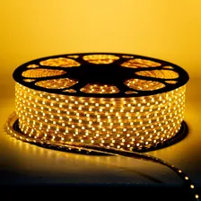 Mangueira Fita Led Chata 100 Metros 2 Conectores 220v - 5050 Luz Branco-quente Foto mini 2