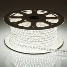 Mangueira Fita Led Chata 5050 Rolo 100m Branco Frio Bivolt Luz Branco-frio 127v Foto mini 4