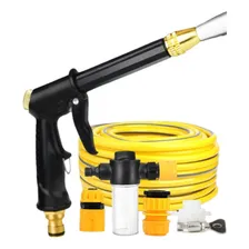 Mangueira Jato Esguicho Kit Completo Jardinagem Lava Carro Foto mini 1