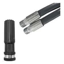 Mangueira Lava Jato Preta 3/8-2500psi C/50metros + Esguicho Foto mini 3