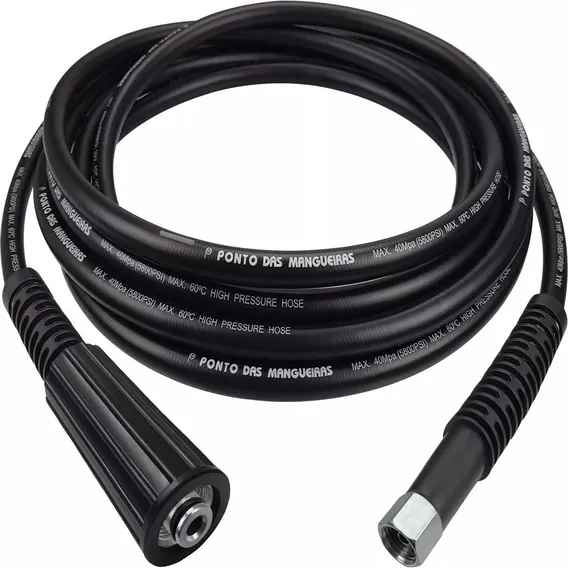 Mangueira Lavadora Alta Pressão Intech Machine Hl1500 -10mts Cor Preto Foto 1