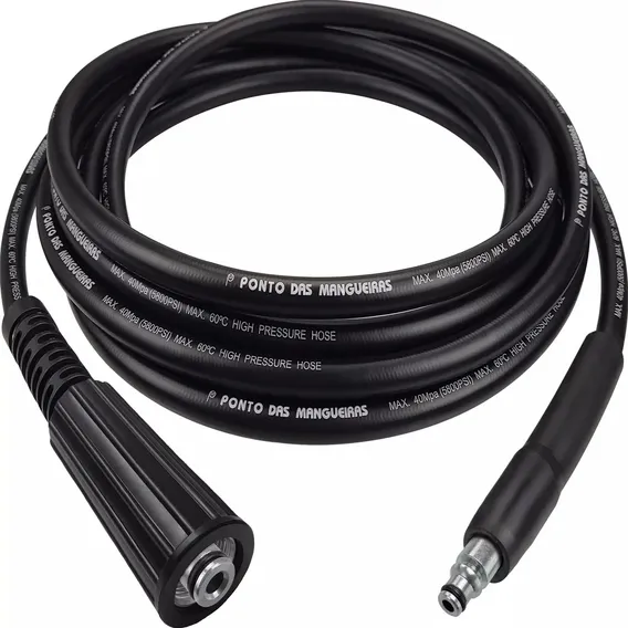 Mangueira Lavadora Pressão Intech Machine Hl1600 - 07mts Tex Cor Preto Foto 1