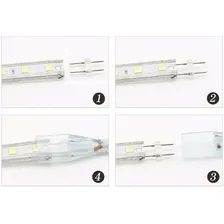 Mangueira Led 5050 Chata 100 Metros Azul 220v +5 Conector Foto  mini 1