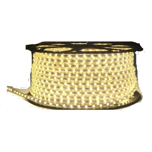 Mangueira Led 5050 Chata 100m Branco Quente 110v +5conector Cor da luz Branco-quente Foto 1