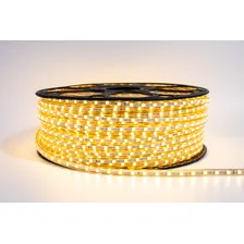 Mangueira Led 5050 Chata 10m Branco Quente Ou Frio + Fonte Luz Branco-quente 127v Foto mini  2
