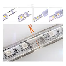 Mangueira Led 5050 Chata 30 Metros Branco 220v + Conector Cor da luz Branco-frio Foto mini 4