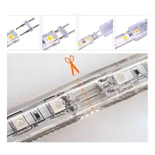 Mangueira Led Chata 30 Metros Branca Quente 127v+conector Foto  mini 1