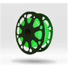 Mangueira Led Fita Chata Smd 5050 15m + 3 Conectores Luz Verde 220v Foto  mini 1