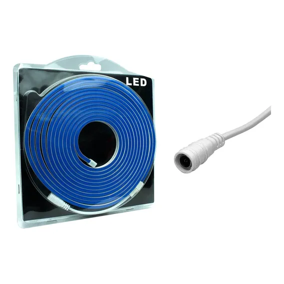 Mangueira Led Neon Azul Flexível 12v - 5 Metros Foto 1