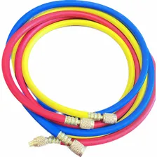 Mangueira Manômetro Manifold R410 90cm Comprimento Kit 3 Pçs Foto mini 4