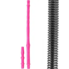 Mangueira Narguile Lavavel Barata Black Hose - Cores Cor Rosa - Refil Preto Foto mini 1