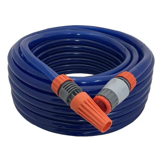 Mangueira Para Jardim Silicone Resistente Ao Sol 30 Metros Cor Azul Foto 1