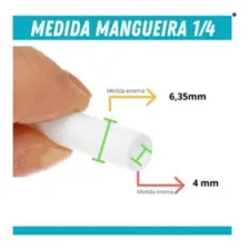 Mangueira Purificador Consul Electrolux 1/4 Branca Com 2 Mts Foto mini 4