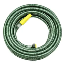 Mangueira Pvc Trançada Verde Para Jardim Com Esguicho 10m Foto  mini 1