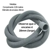 Mangueira Saída Água Lavadoras Electrolux Bocal Reto + Molas Foto mini 4