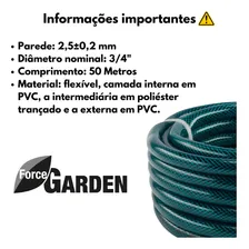 Mangueira Trançada 1/2 Verde 50 Metros Forceline Foto mini  2