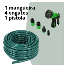 Mangueira Trançada Jardim Verde Engate Pistola 20 Metros Foto mini 4