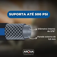 Mangueira Trançada Pneumática Pt500 Preta 5/16 X3,0mm 50m Cor Preto Foto mini 4