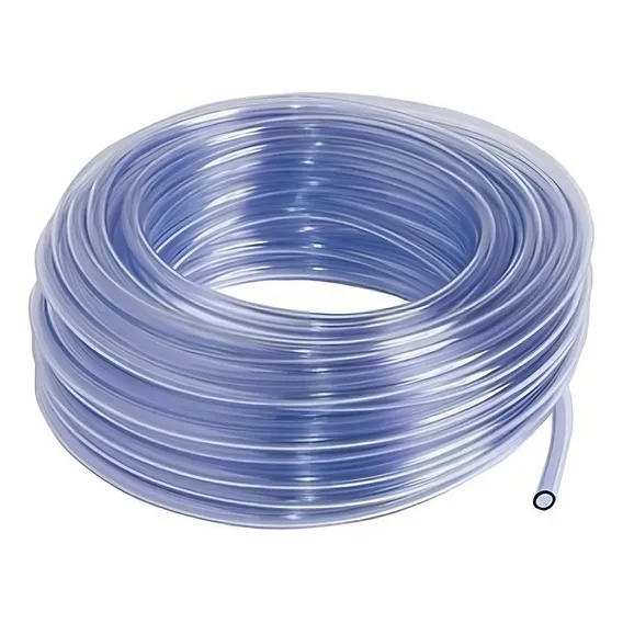 Mangueira Tubo Cristal Transparente Pvc 8mm 5/16 X0,8mm 50mt Foto 1