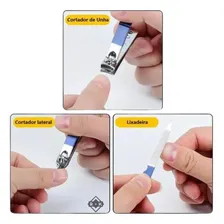 Manicure Masculino E Feminino Kit Com Cortador Foto mini 3
